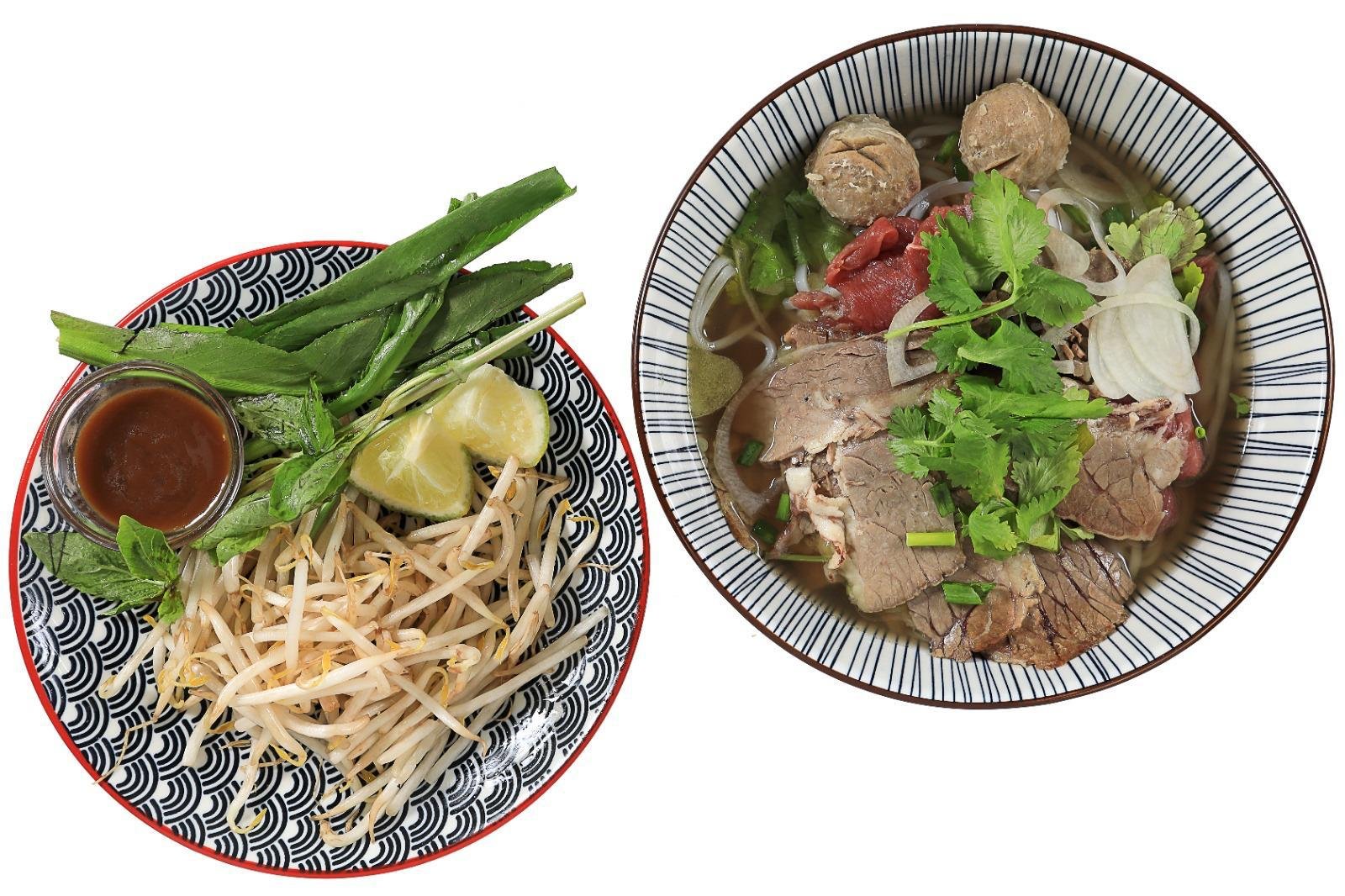 Phở au bœuf — photographie du menu PHỞ 55